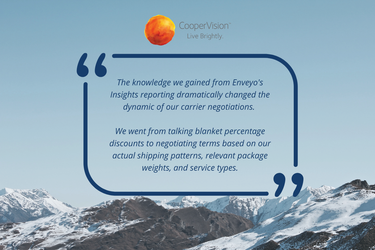 CooperVision Testimonial on Parcel Shipping