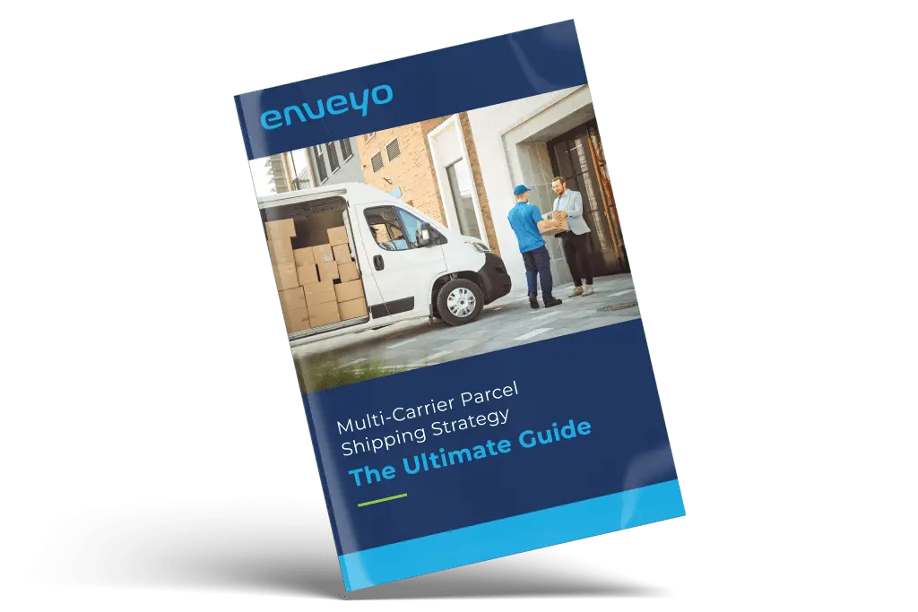 Cover of the Multi-Carrier Shipping Strategy Guide for improving parcel cost control and flexibility